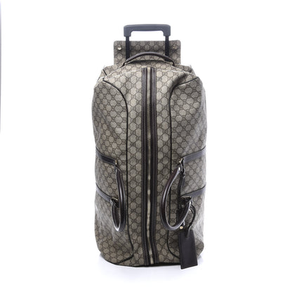 Gucci GG Plus Monogram Large Carry On Duffle Trolley Brown 10 of 24