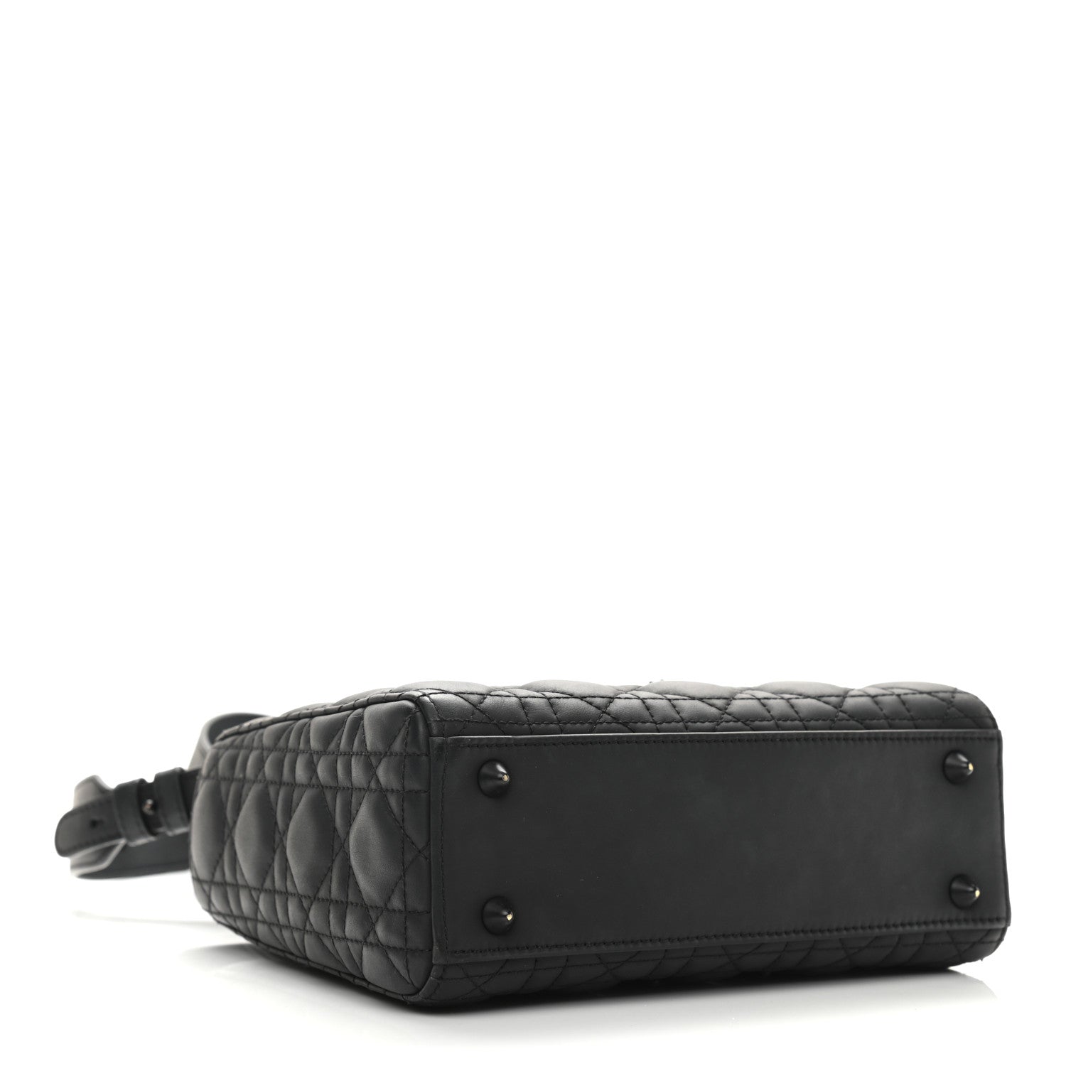 Christian Dior Ultra Matte Calfskin Cannage Small My ABCDior Lady Dior Black 4 of 12