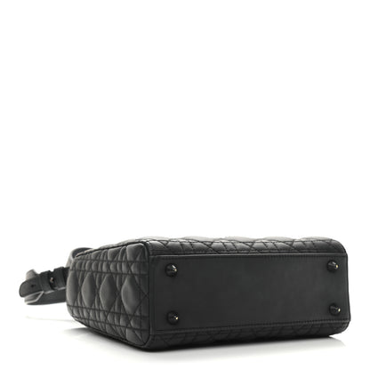 Christian Dior Ultra Matte Calfskin Cannage Small My ABCDior Lady Dior Black 4 of 12
