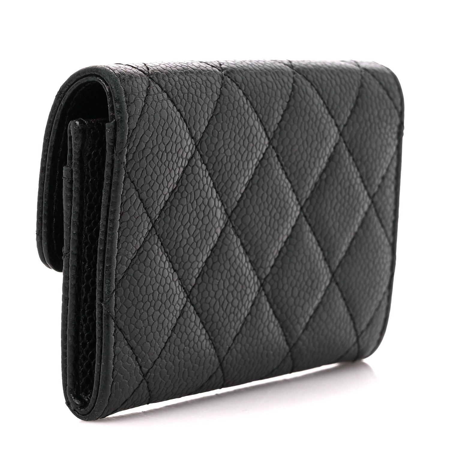 Chanel Caviar Quilted Flap Card Holder Black 3 of 11