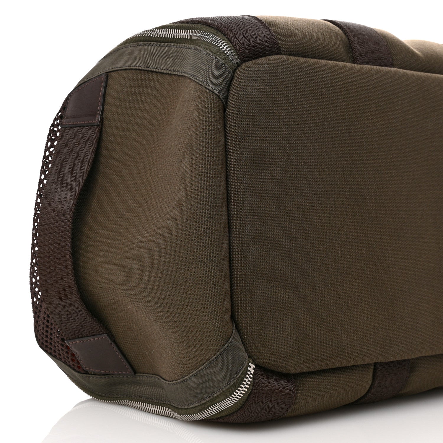 Hermes Fabric Carrying Dog Bag Kaki Feu 8 of 10