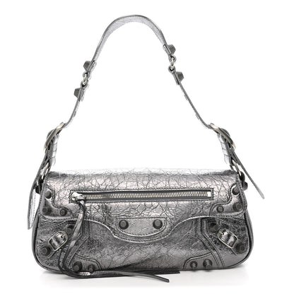 Balenciaga Metallic Agneau Arena Small Le Cagole Sling Bag Silver 1 of 10