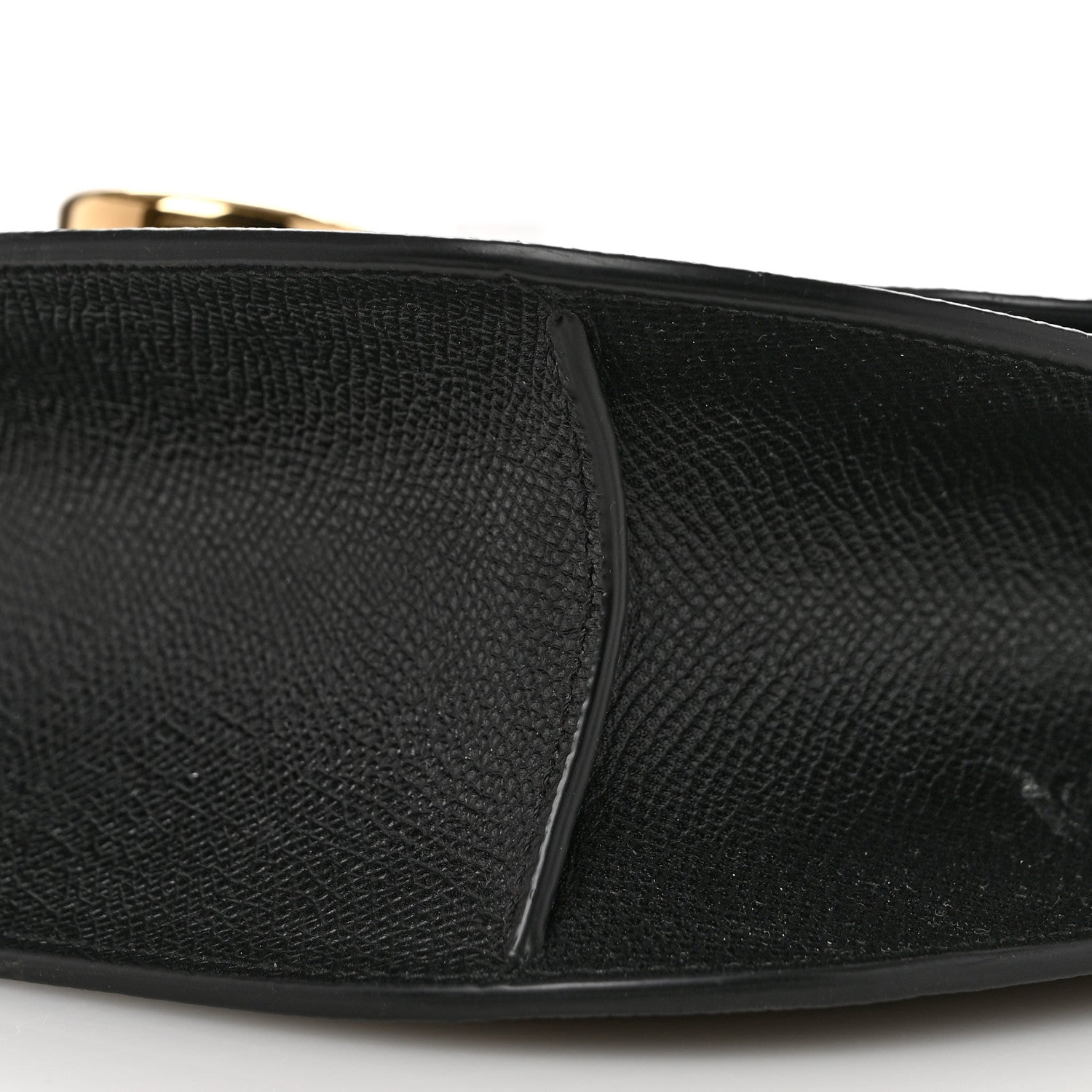 Salvatore Ferragamo Hammered Calfskin Round Gancini Crossbody Bag Black 9 of 9