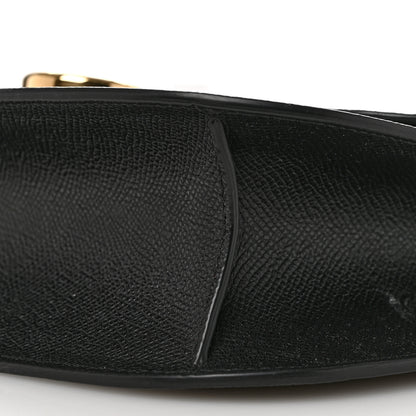 Salvatore Ferragamo Hammered Calfskin Round Gancini Crossbody Bag Black 9 of 9