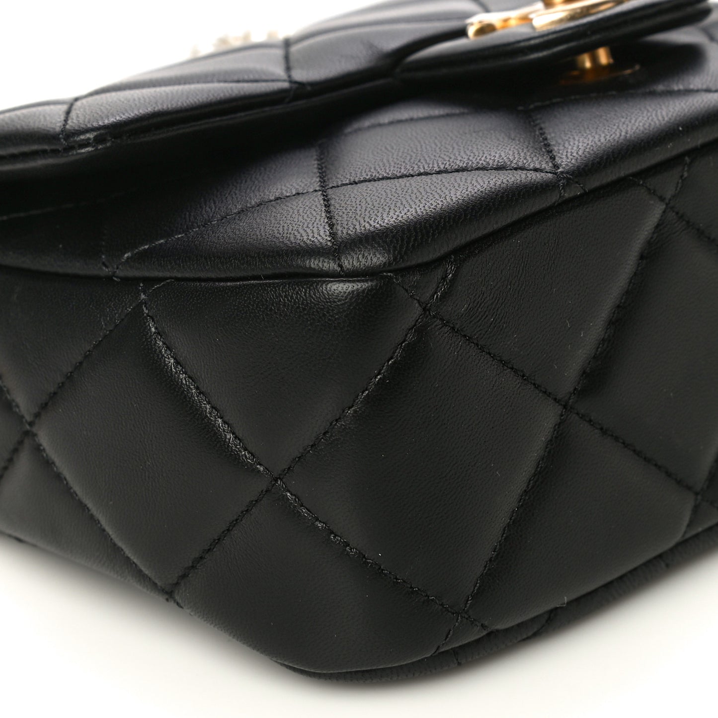 Lambskin Quilted Mini My Perfect Flap Black