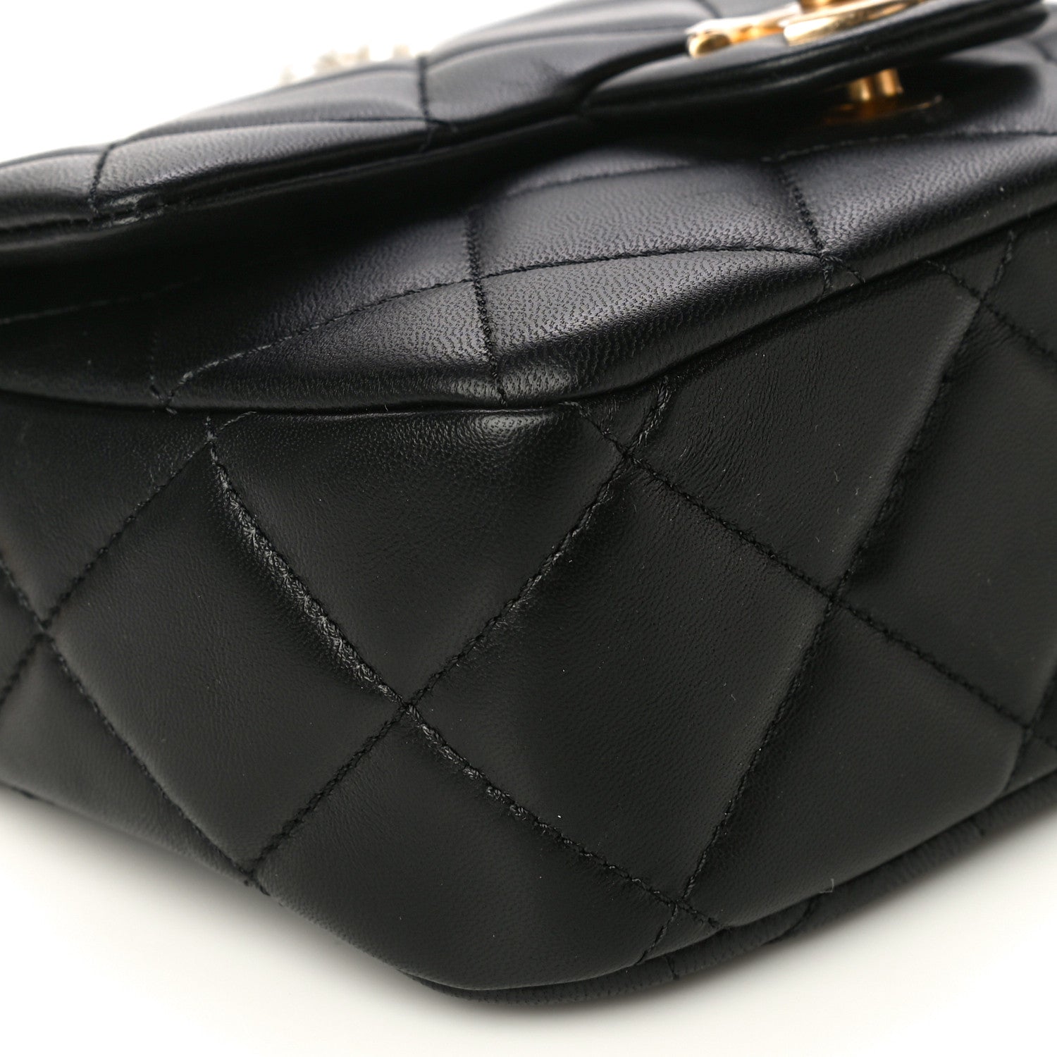 Chanel Lambskin Quilted Mini My Perfect Flap Black 9 of 20
