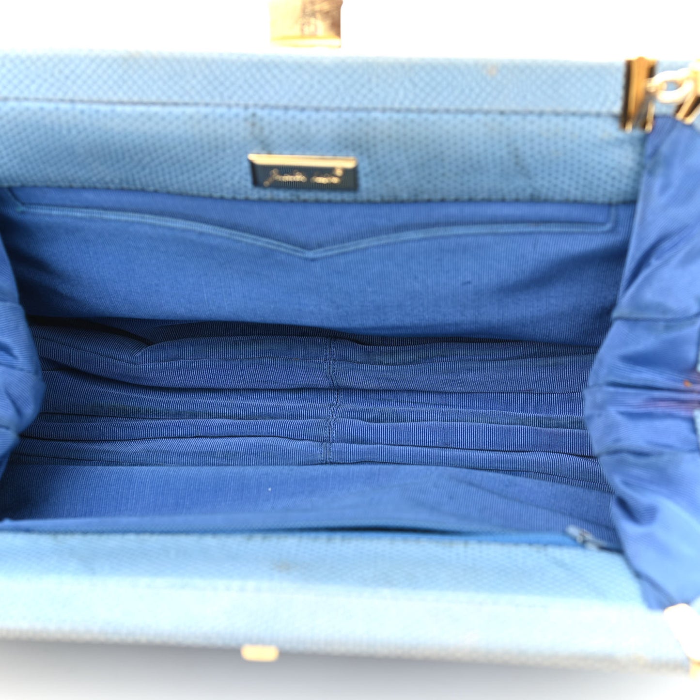 Lizard Crystal Evening Clutch Light Blue