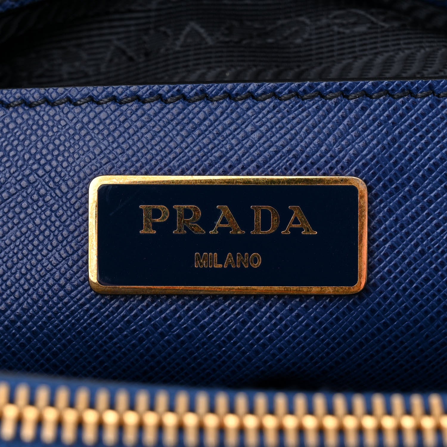 Prada Saffiano Medium Galleria Double Zip Tote Bluette 6 of 15