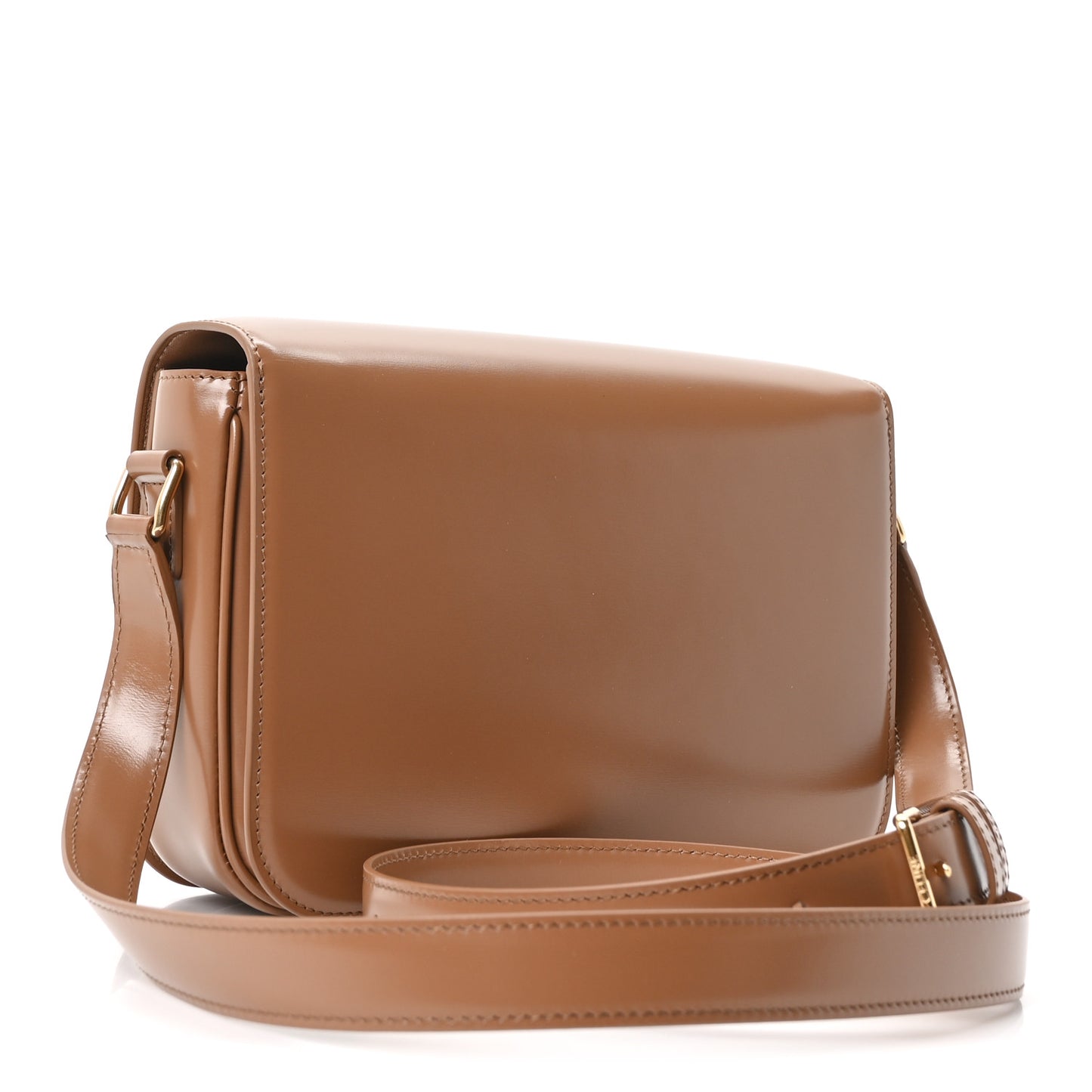 Shiny Calfskin Medium Triomphe Bronze