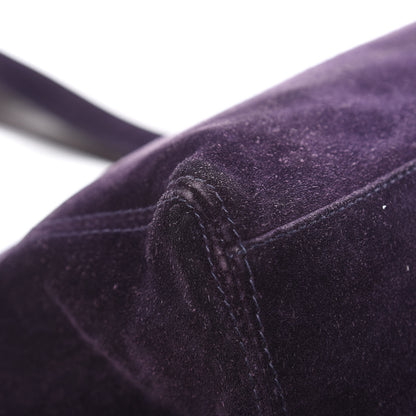 Chanel Suede CC Shoulder Bag Purple 13 of 19