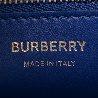 Burberry Crocodile Embossed Calfskin Mini Frances Tote Blue 6 of 9