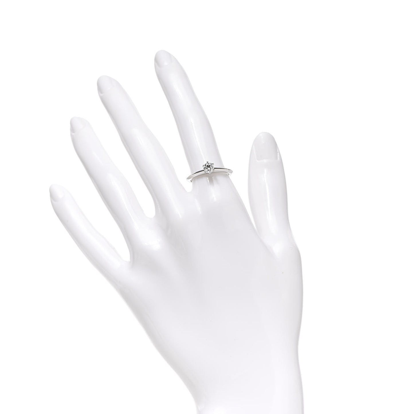 Platinum Diamond .34ct Solitaire Engagement Ring 51 5.75