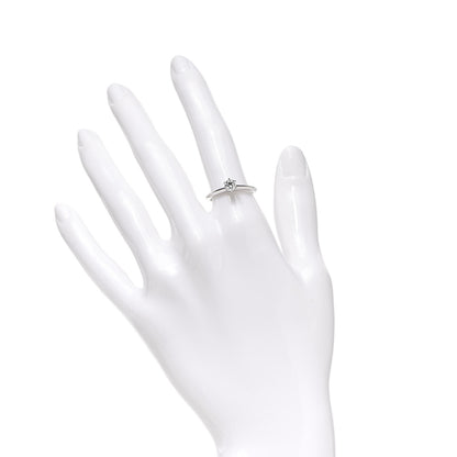 Tiffany Platinum Diamond .34ct Solitaire Engagement Ring 51 5.75 2 of 7
