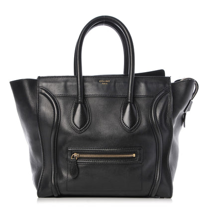 Celine Smooth Calfskin Mini Luggage Black 1 of 11