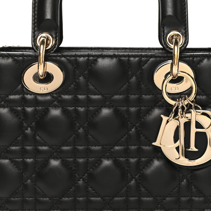 Christian Dior Lambskin Cannage Small My ABCDior Lady Dior Black 7 of 9