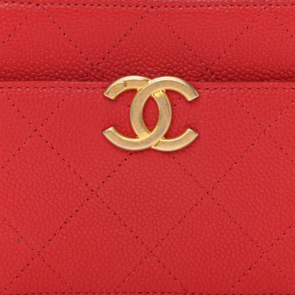 Chanel Grained Calfskin Quilted Waist Bag Red 4 of 9