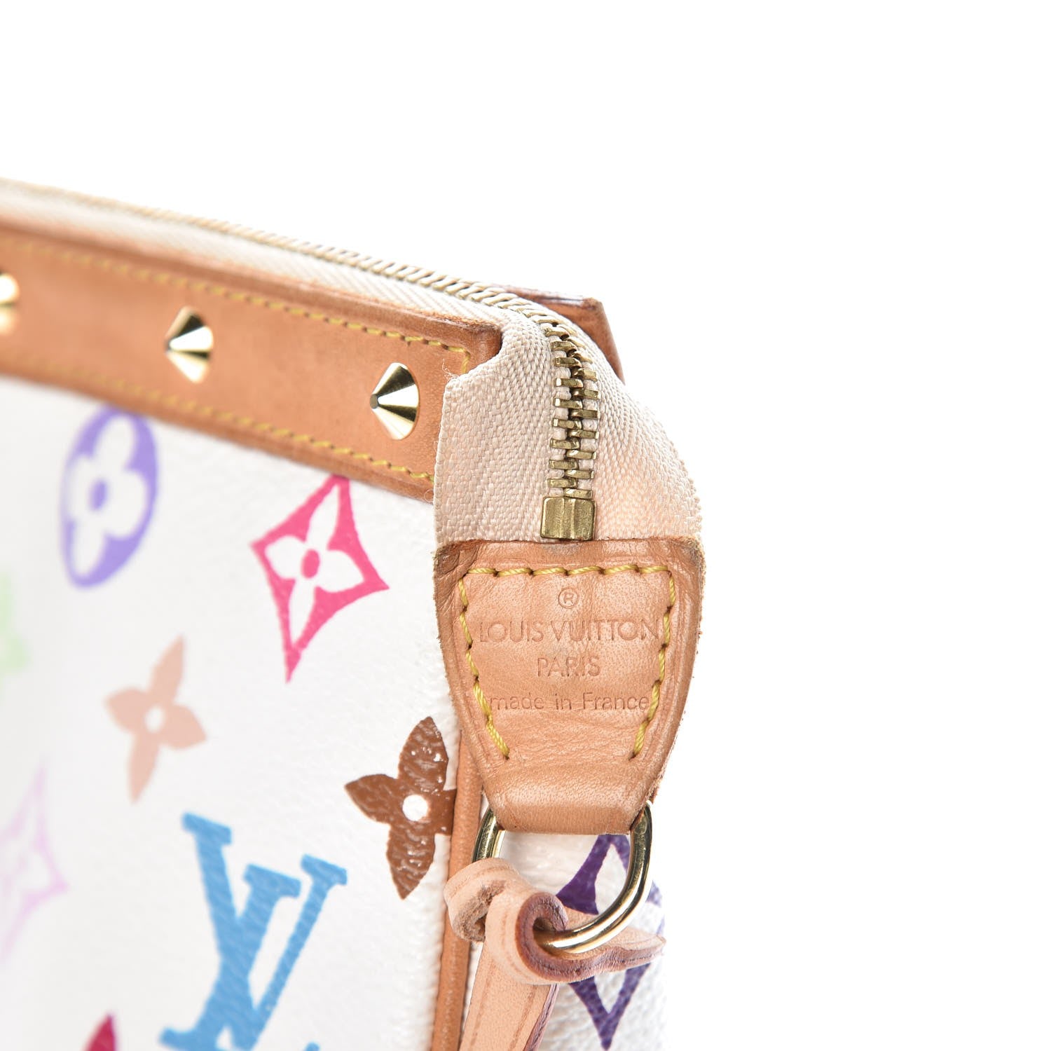 Louis Vuitton Monogram Multicolor Pochette Accessories White 8 of 10