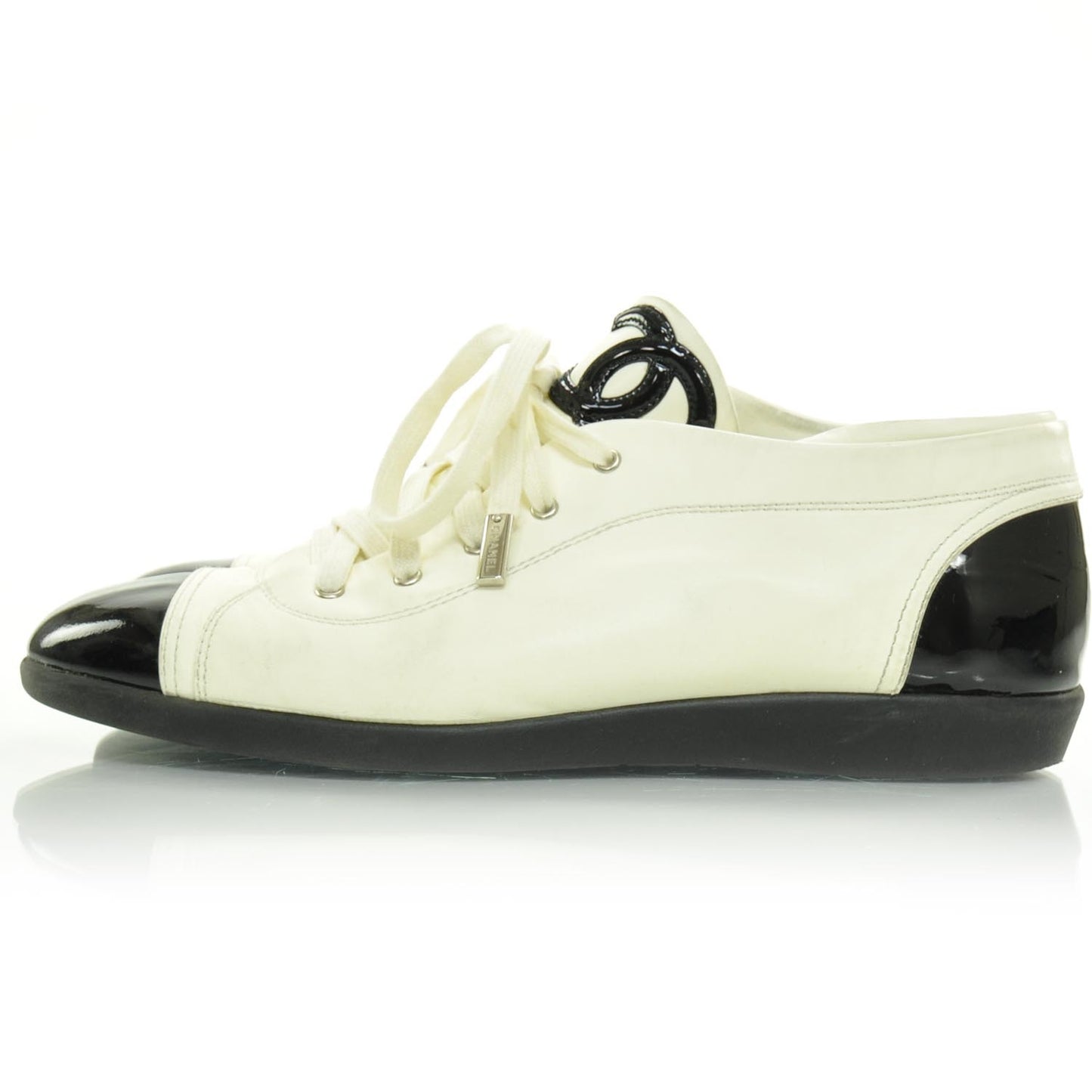 Leather Patent Cap Toe CC Sneakers 42