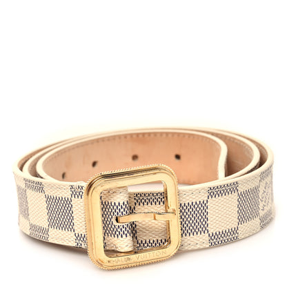 Louis Vuitton Damier Azur 30mm Tresor Belt 90 36 1 of 7