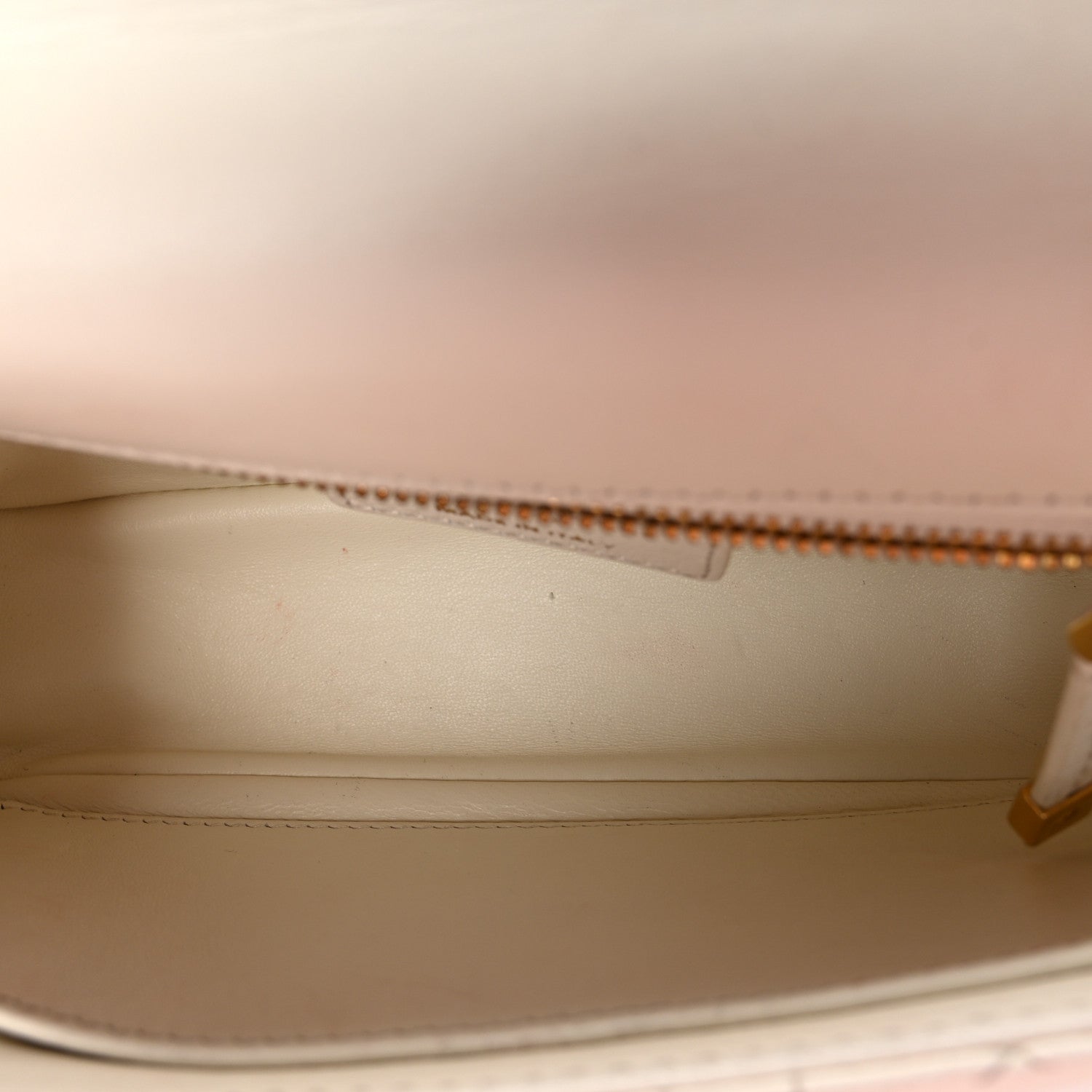 Christian Dior Calfskin Cannage Small Caro Bag Ivory 5 of 12