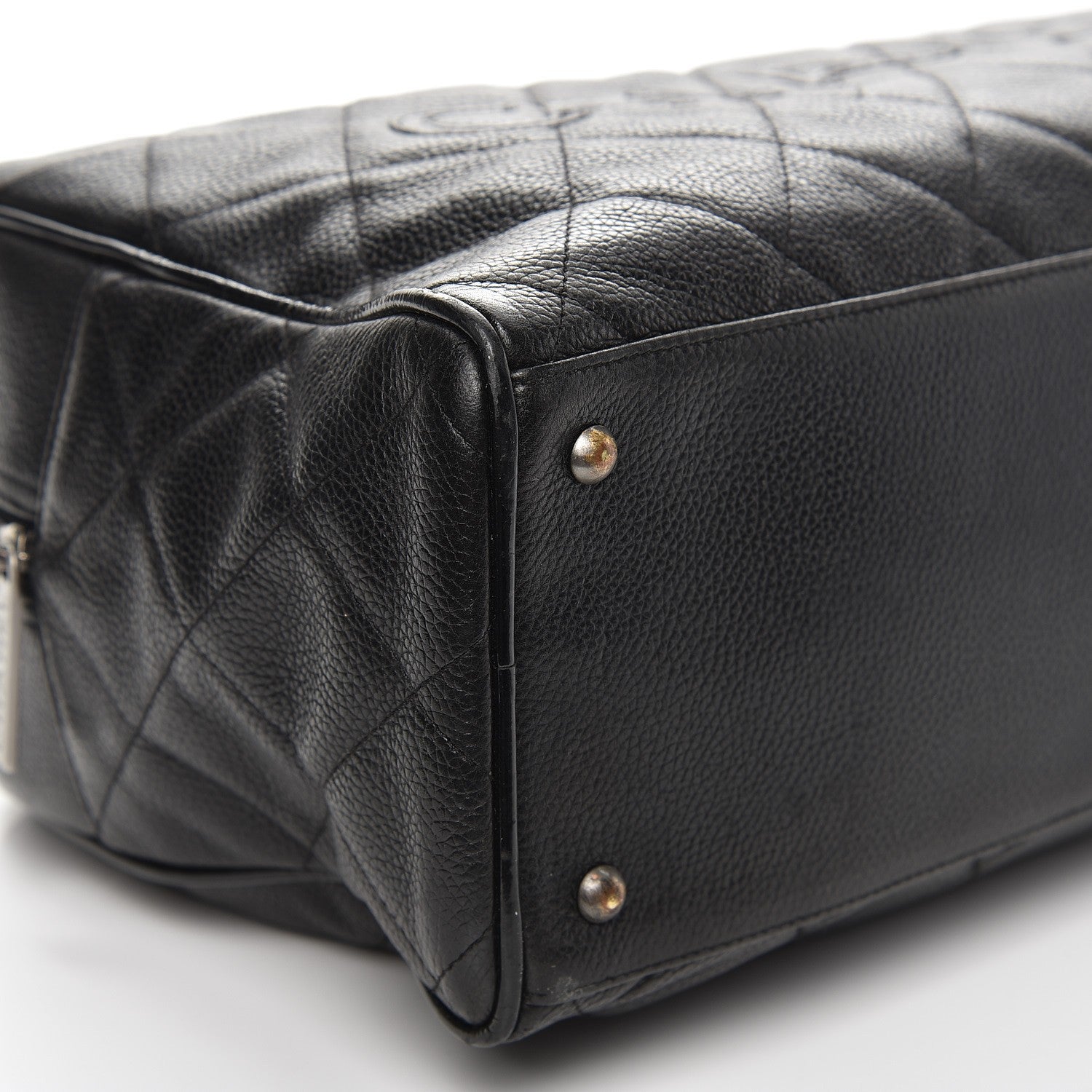 Chanel Caviar Patent Large Bowler Black 8 of 10