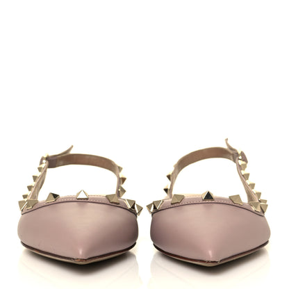 Valentino Garavani Nappa Rockstud Slingback Flats 37 Poudre 2 of 10