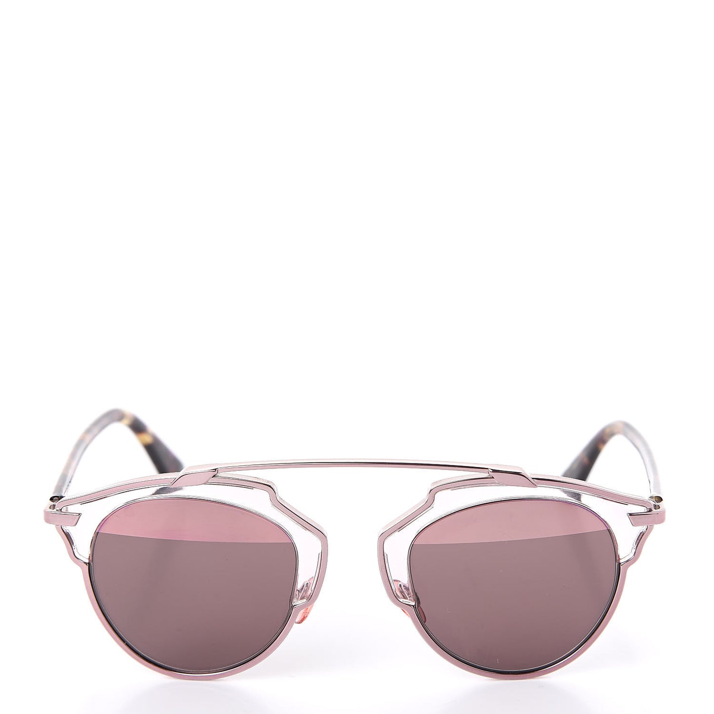 Mirrored So Real Sunglasses Pink Tortoise