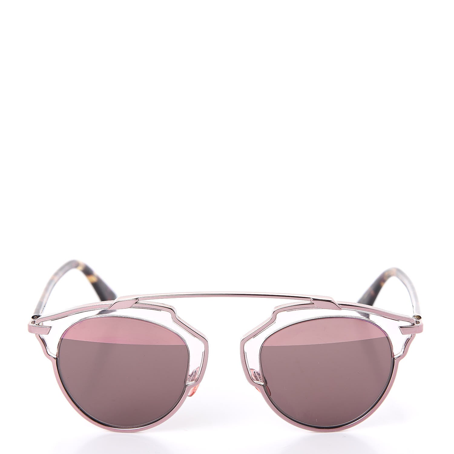 Christian Dior Mirrored So Real Sunglasses Pink Tortoise 3 of 8