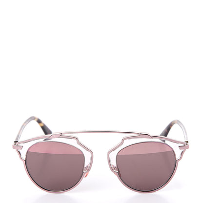 Christian Dior Mirrored So Real Sunglasses Pink Tortoise 3 of 8