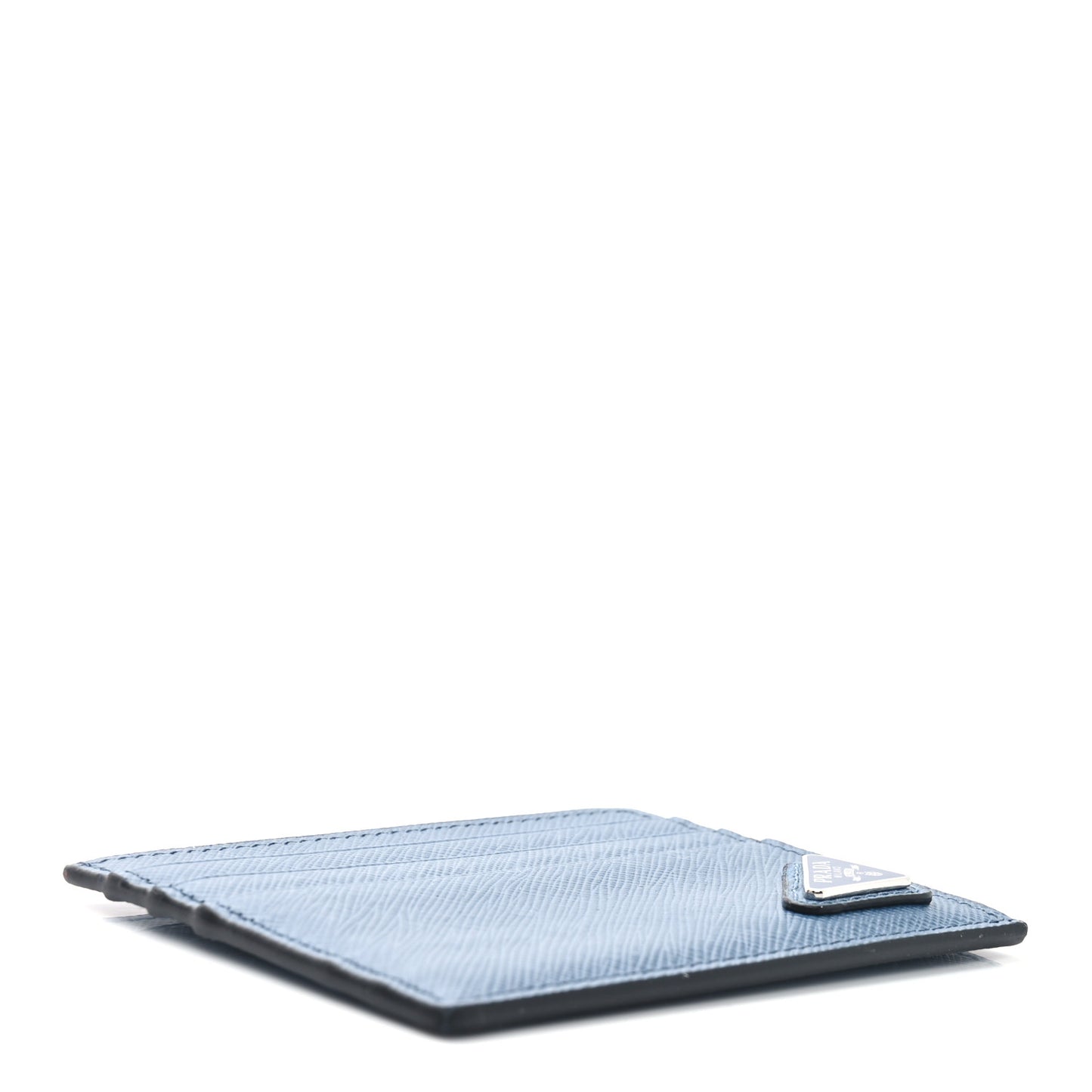 Saffiano Triangle Card Case Blue