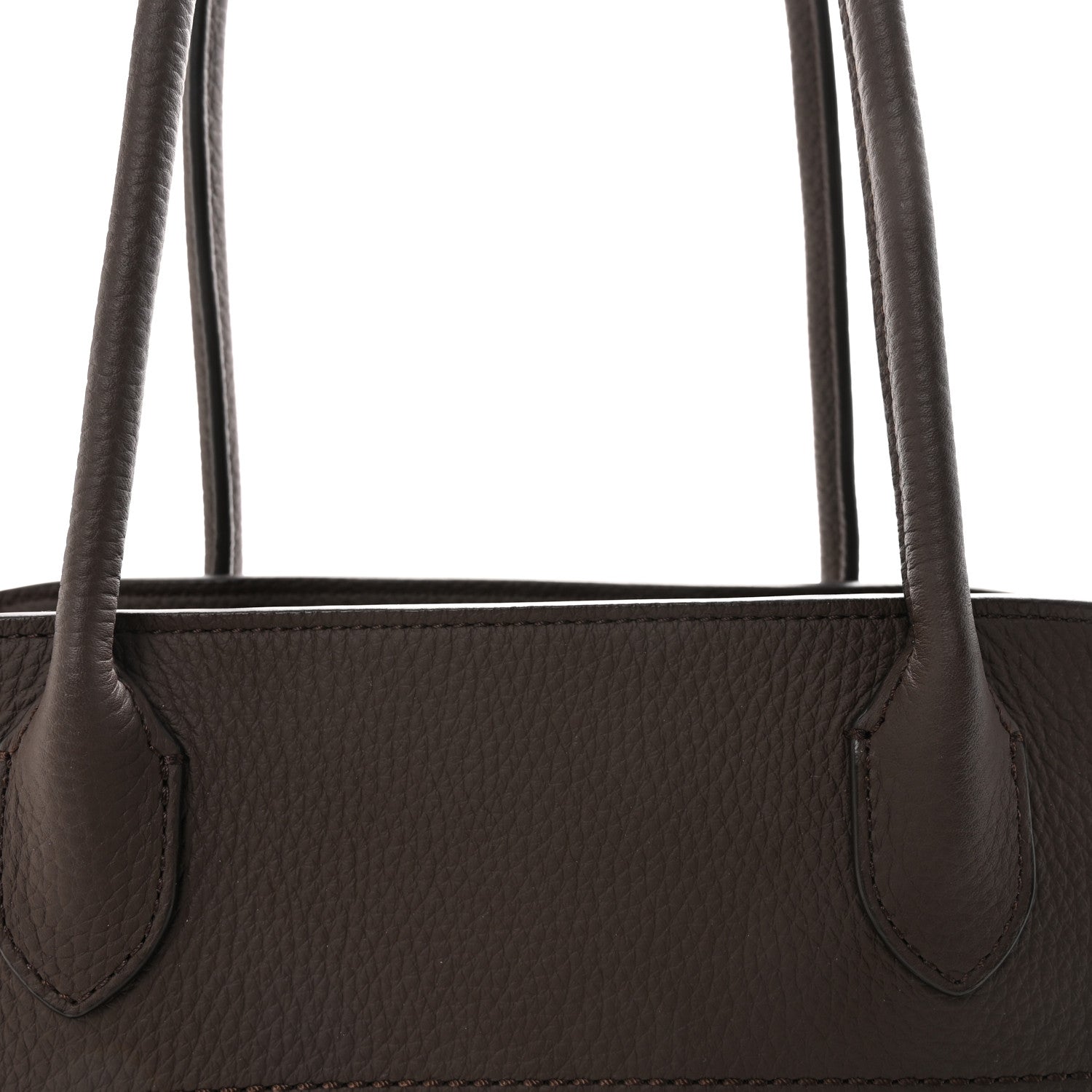 The Row Grained Calfskin Margaux Shoulder 12 Deep Brown 6 of 8