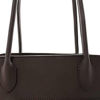 The Row Grained Calfskin Margaux Shoulder 12 Deep Brown 6 of 8