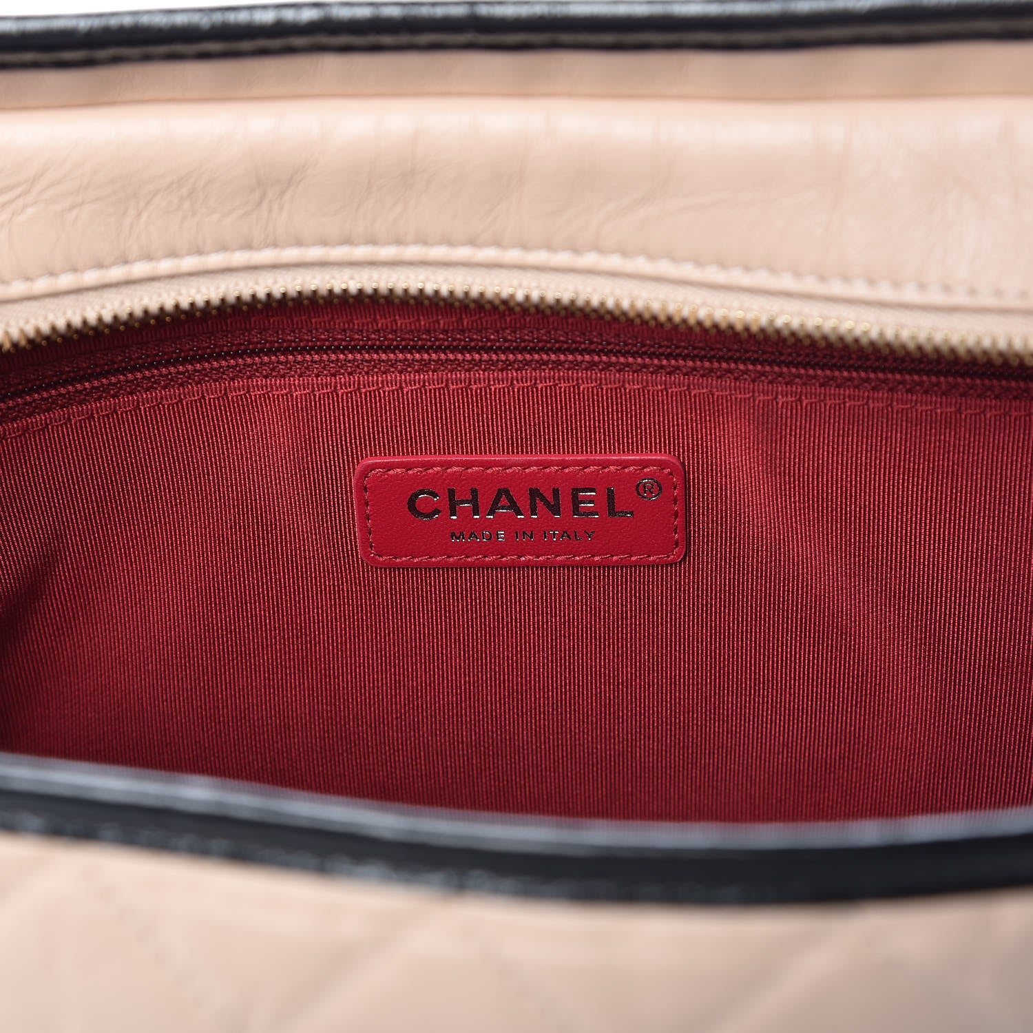 Chanel Aged Calfskin Quilted Medium Gabrielle Hobo Beige Black 5 of 8