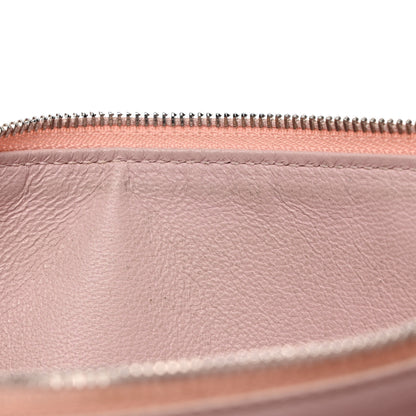 Balenciaga Calfskin Logo Cash Thin Money Wallet Light Rose Black 9 of 12