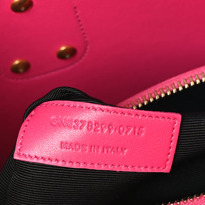Saint Laurent Calfskin Small Sac De Jour Black Fuchsia 9 of 12