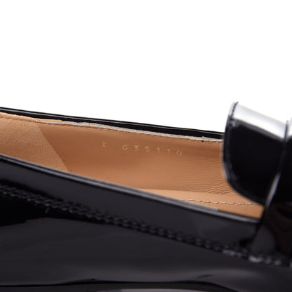 Chanel Patent CC Mocassin Loafers 36.5 Black 10 of 11