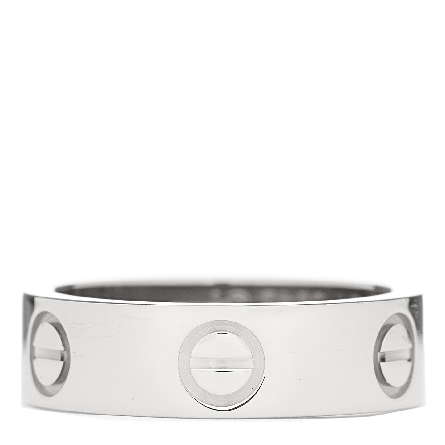 18K White Gold 5.5mm LOVE Ring 50 5.25