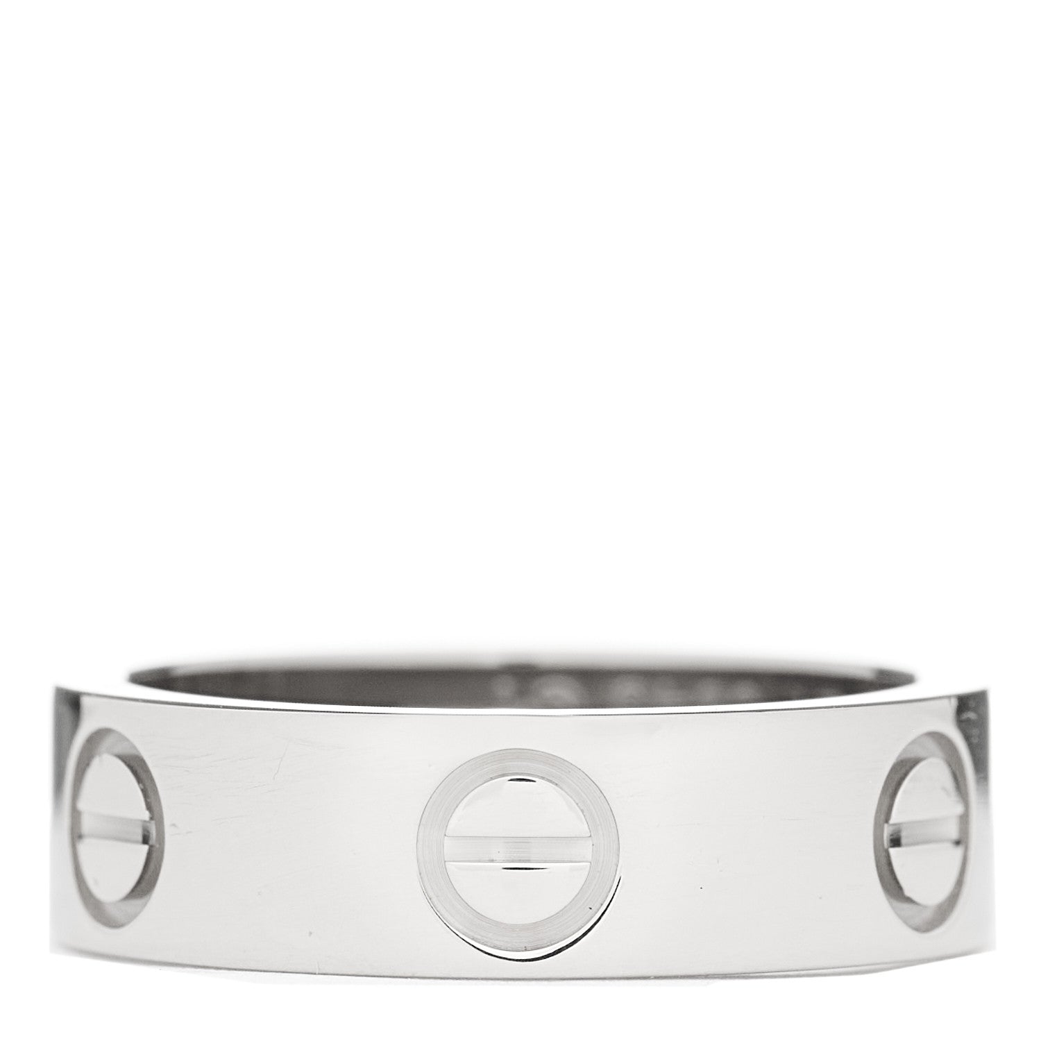 Cartier 18K White Gold 5.5mm LOVE Ring 50 5.25 1 of 4