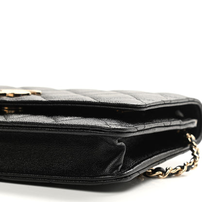 Chanel Caviar Quilted Wallet On Chain WOC Black 10 of 11