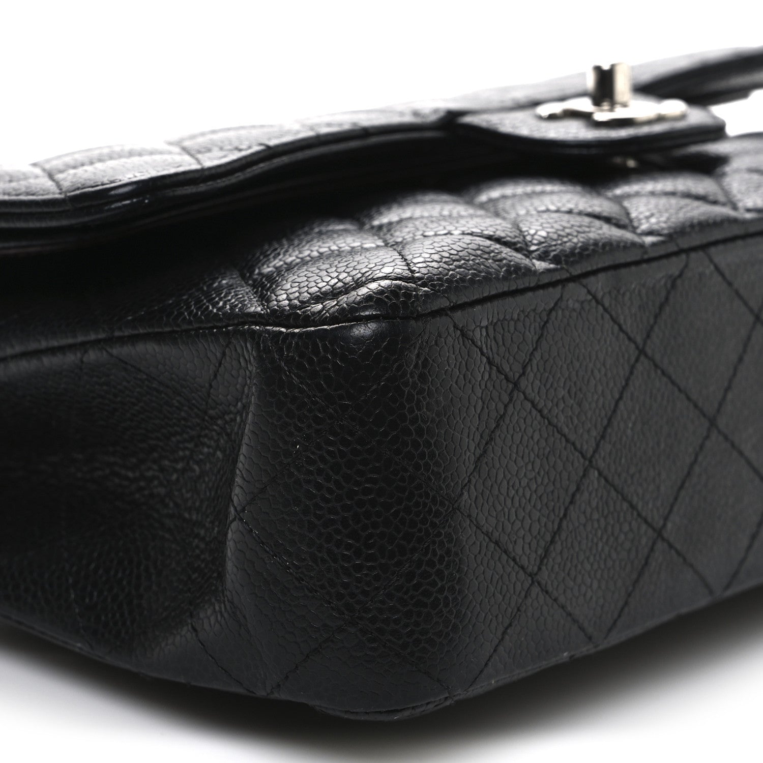 Chanel Caviar Quilted Medium Double Flap Black 9 of 11
