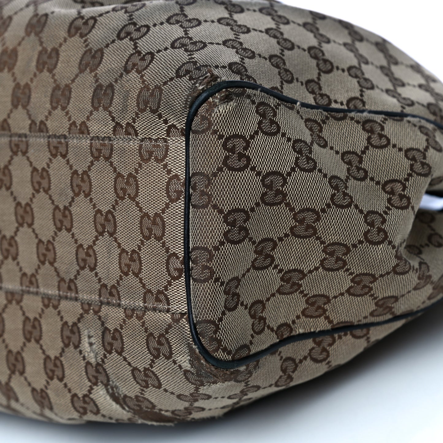 Monogram Medium Sukey Tote Beige Ebony Black