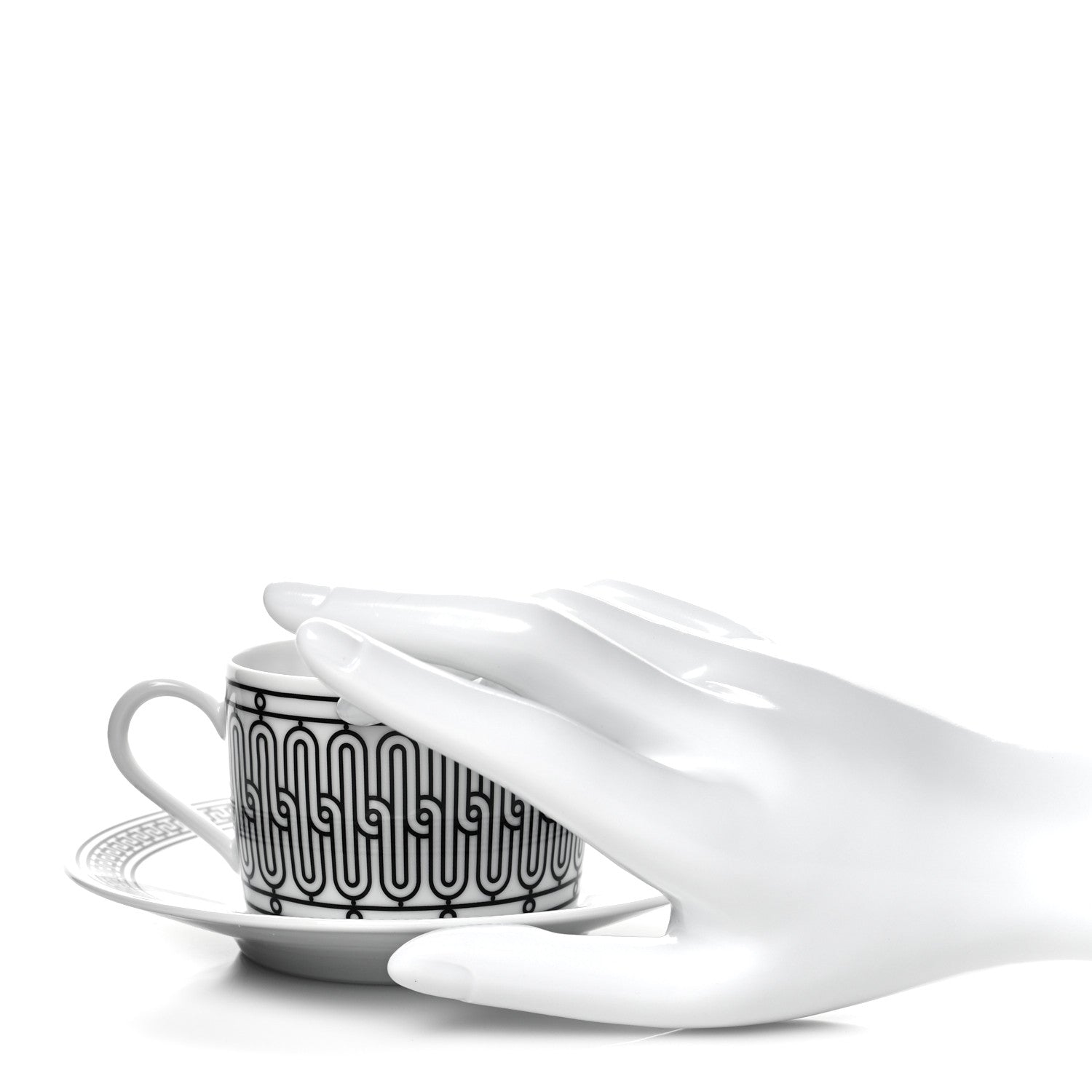 Fendi Calfskin Romano Selleria Bowler White 3 of 10