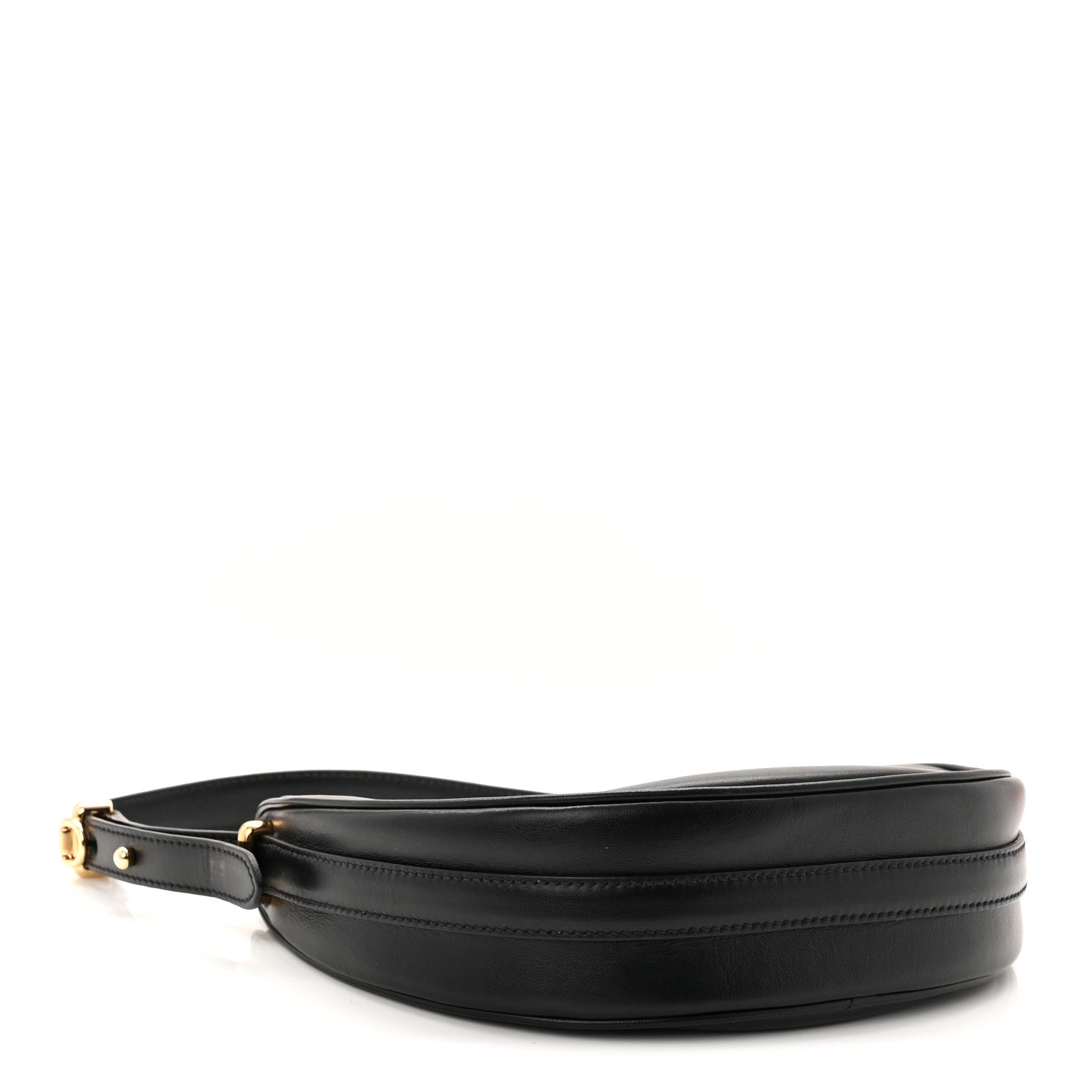 Prada Soft Calfskin Arque Shoulder Bag Black 4 of 10