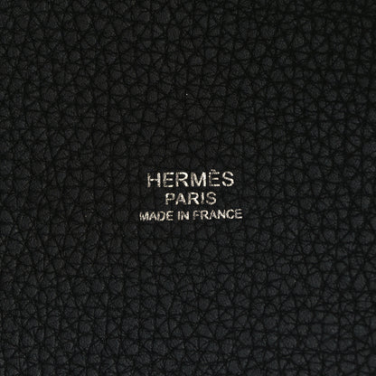 Hermes Taurillon Clemence Picotin Lock 22 MM Black 6 of 9