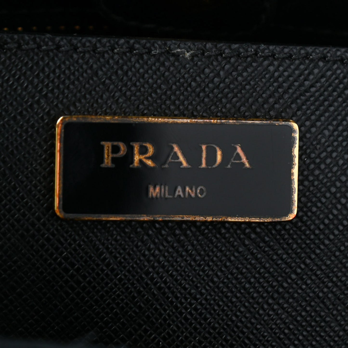 Saffiano Lux Small Parabole Tote Black
