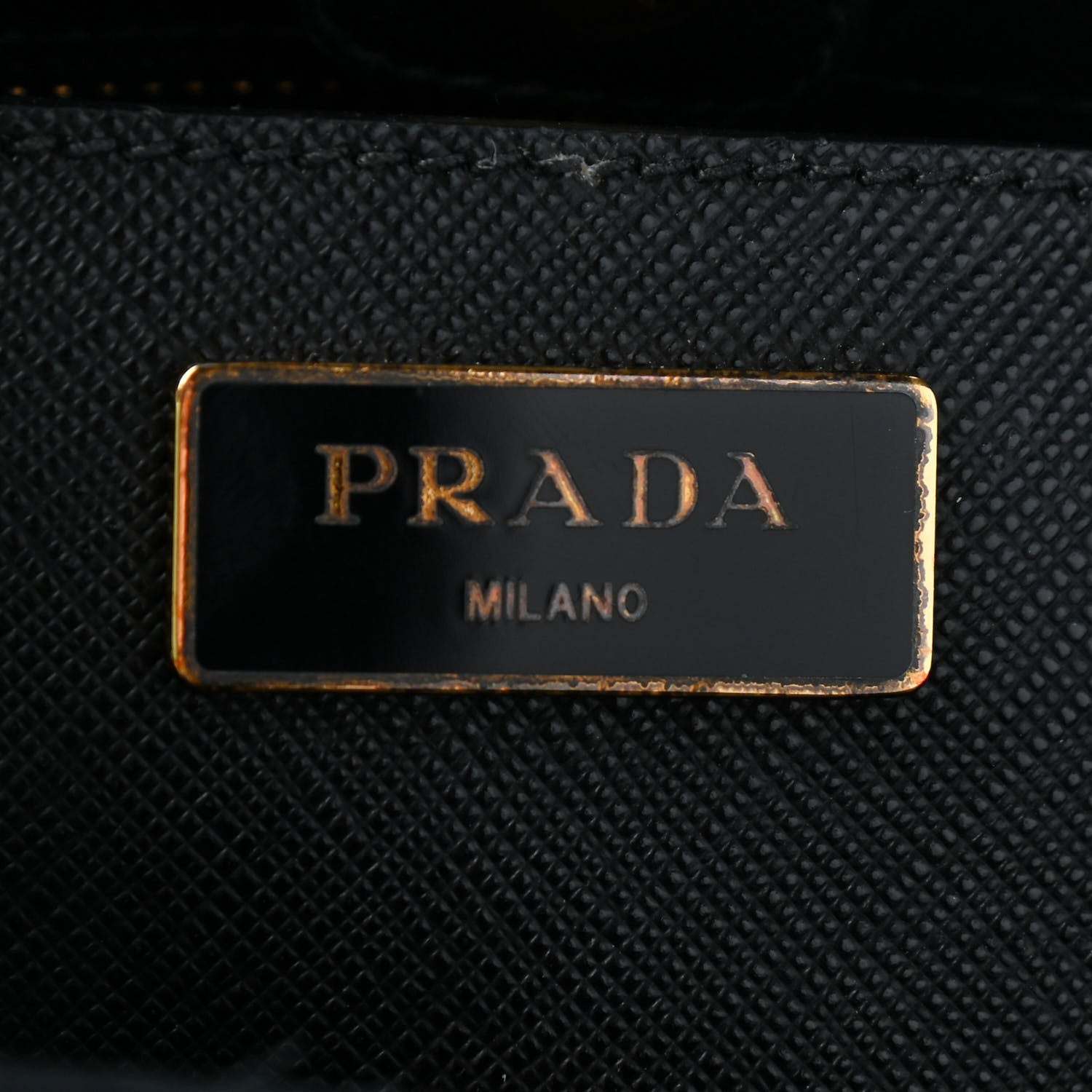 Prada Saffiano Lux Small Parabole Tote Black 6 of 8