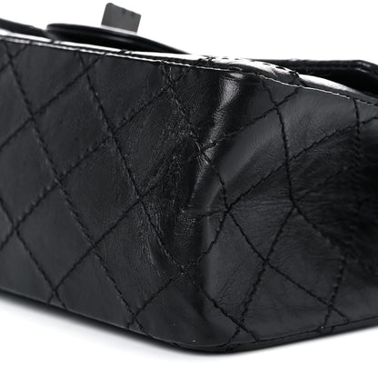 Chanel Aged Calfskin Quilted 2.55 Reissue Mini Flap So Black 8 of 9