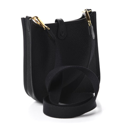 Hermes Taurillon Clemence Evelyne TPM Black 3 of 11