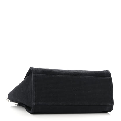 Chanel Mixed Fibers Small Deauville Tote Black 4 of 10