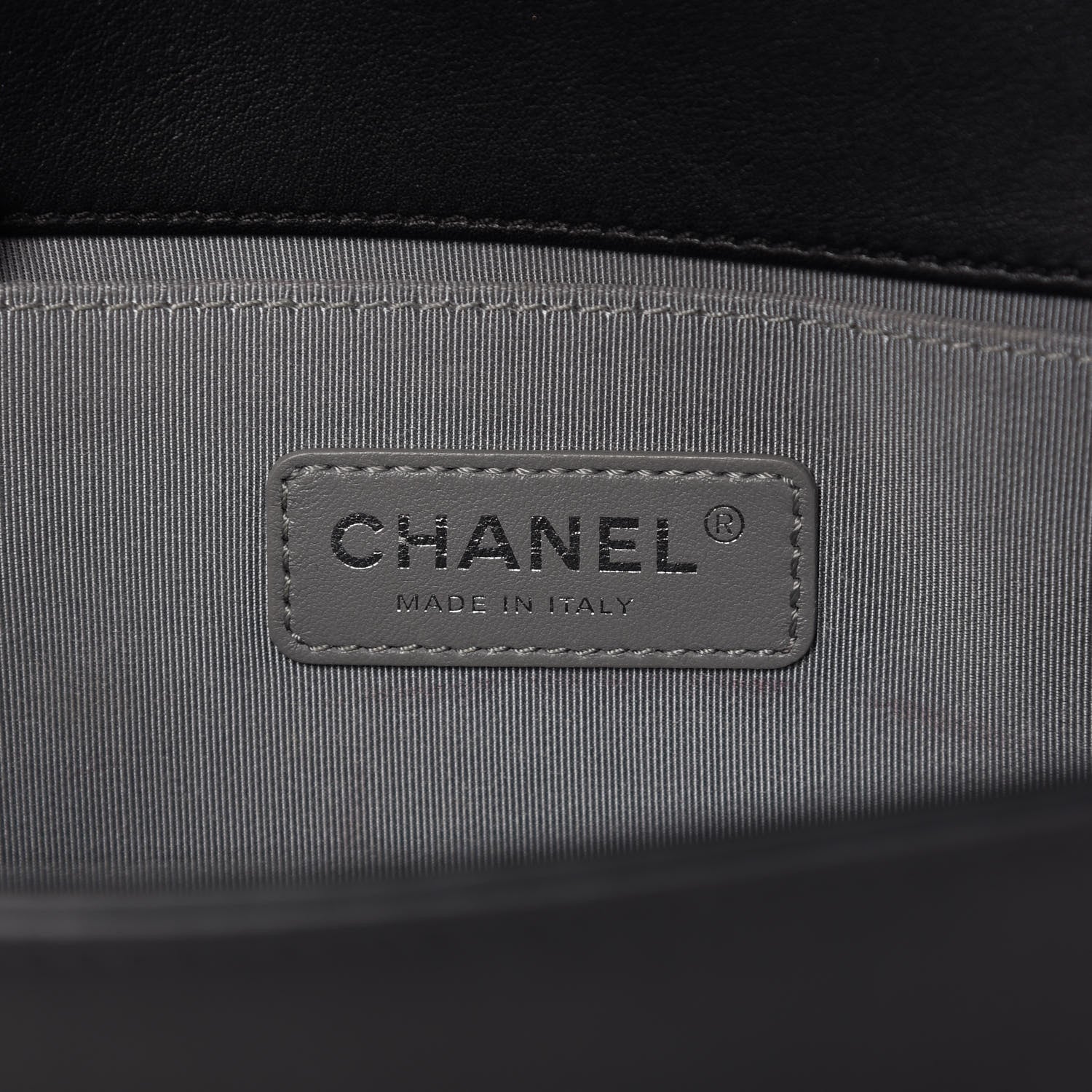 Chanel Calfskin Chevron Quilted Medium Boy Flap Black 9 of 12